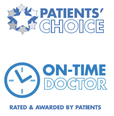 Patients' Choice and On Time Doctor logo Dr. Lourie